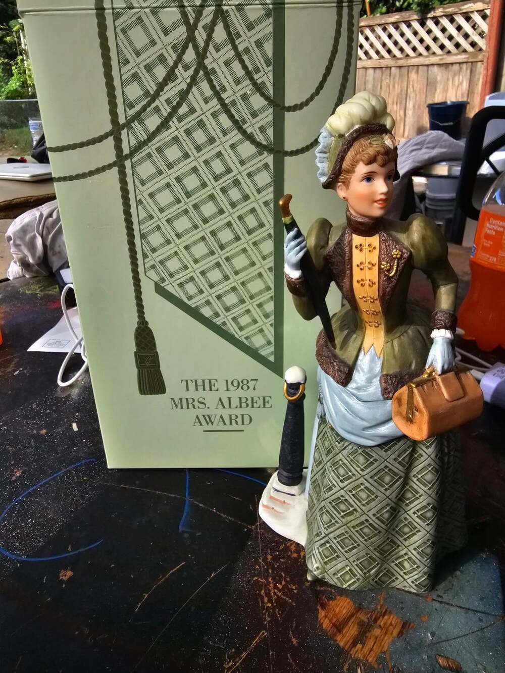 Avon 1987 President's Club Mrs. Albee Award Porcelain Figurine with Box
